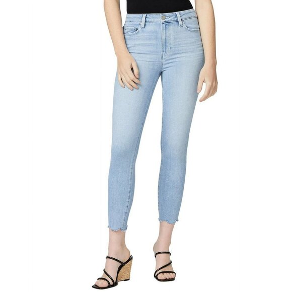 PAIGE women's Hoxton Crop Skinny Leg Light denim Jeans Size 27 - Picture 11 of 11